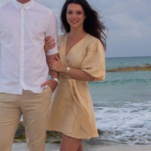 Anthropologie Linen Dress